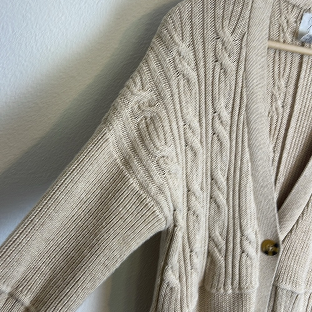 Joie Cable knit cardigan M - Picture 2 of 6